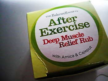 after exercise muscle relief rub