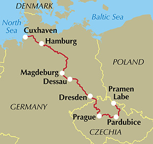 the elbe cycle route