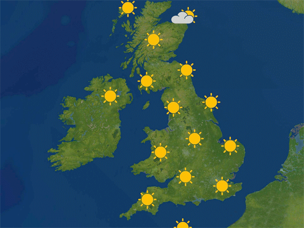 uk weather map