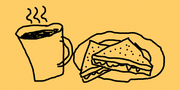 coffee and toastie