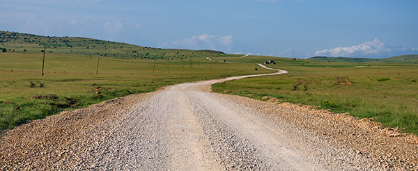 gravel road