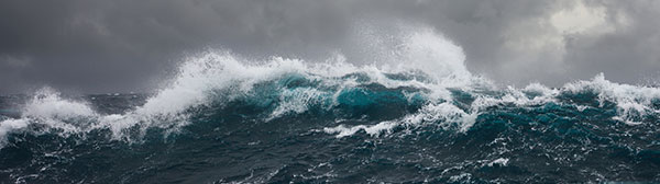a stormy sea