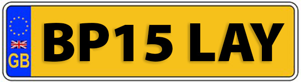 licence plate