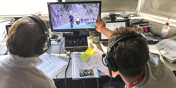 cycling commentary box