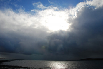 rain over loch indaal