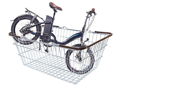 e-bike in basket
